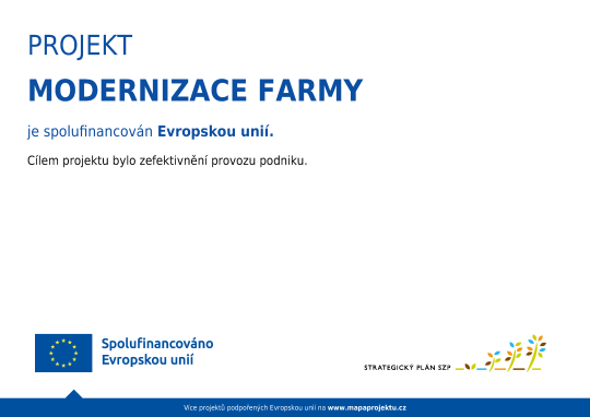 Projekt modernizace farmy